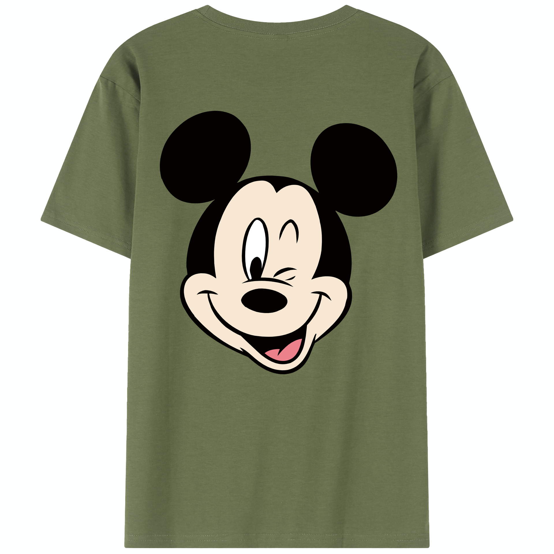 （画像用） ミッキーマウス Mickey Mouse 綿100％半袖Tシャツ（背面プリント）